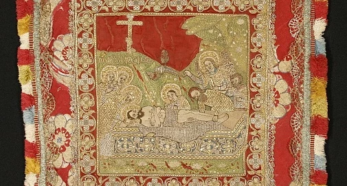 Ткани церковные. Лицевое и орнаментальное шитьё