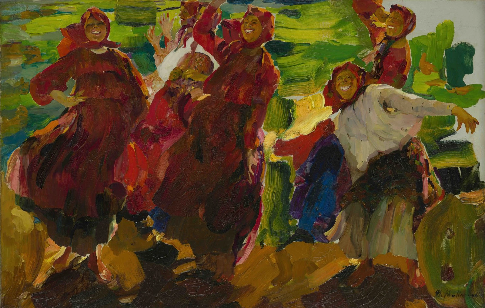 Филипп Малявин. Бабы (вариант картины «Смех» 1899 года). 1920–1930-е  © Собрание Владимира Чеканова